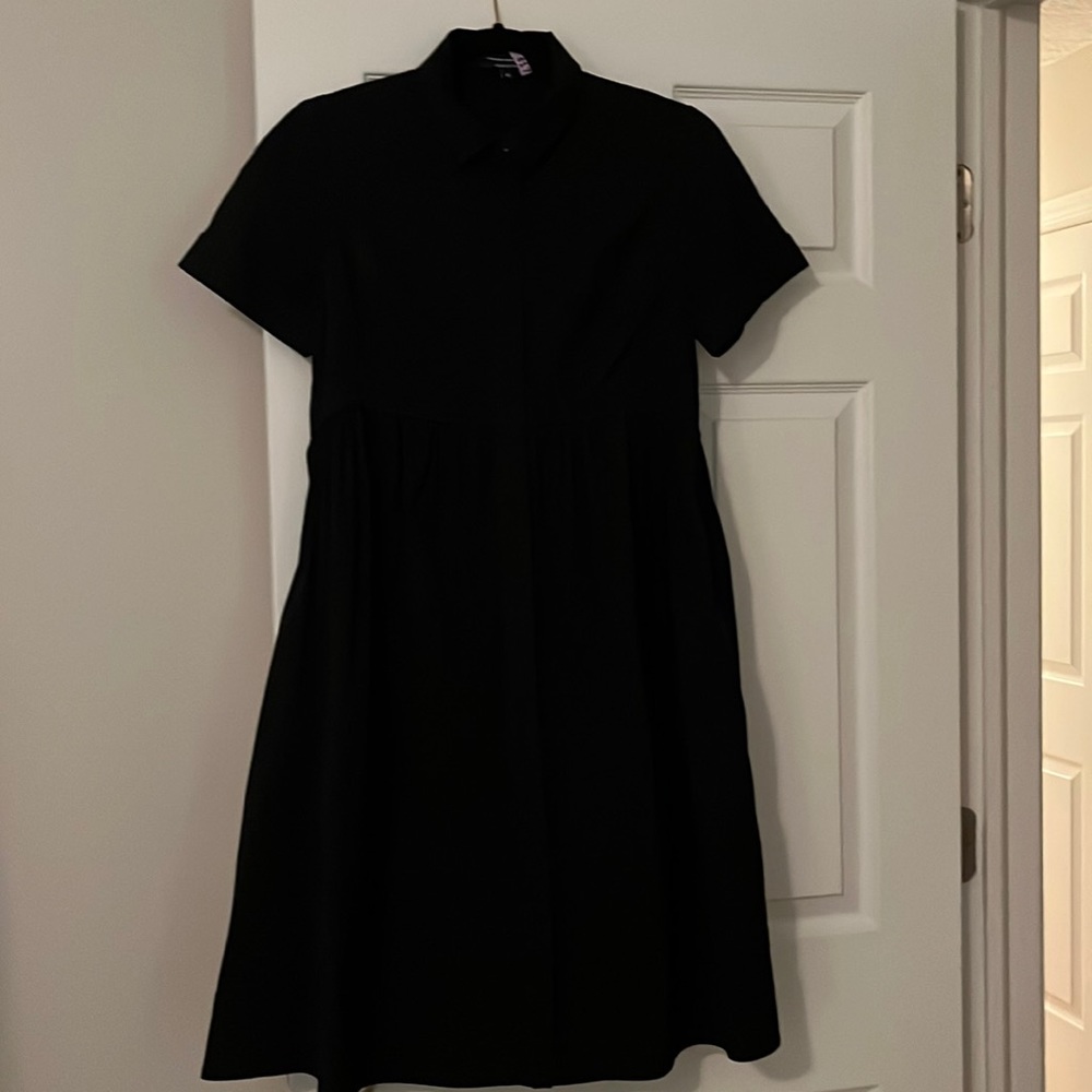 Narciso Rodriguez black shirt dress size Italian 46 (US 12)